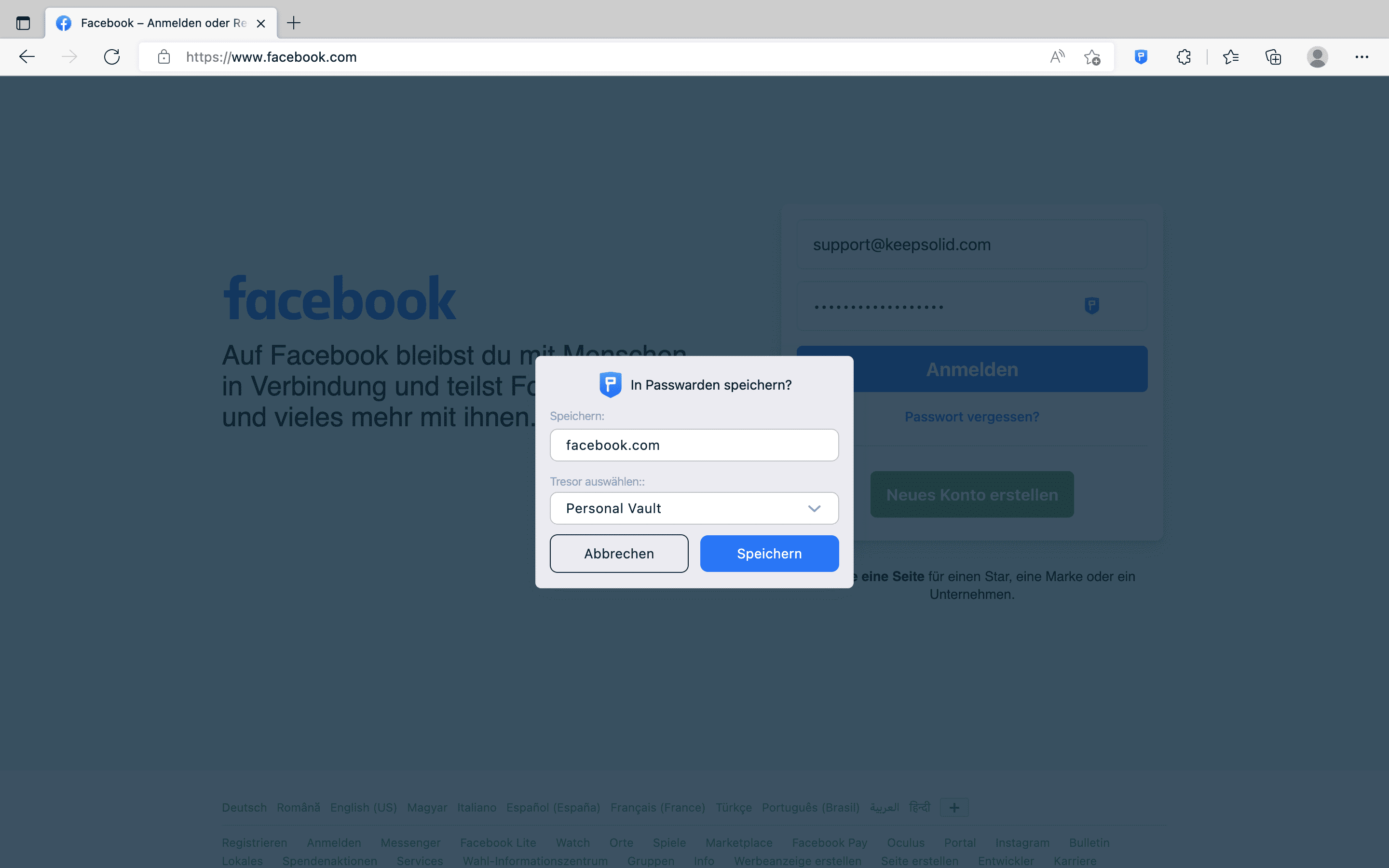 Die AutofillFunktion von Passwarden Browser verwenden