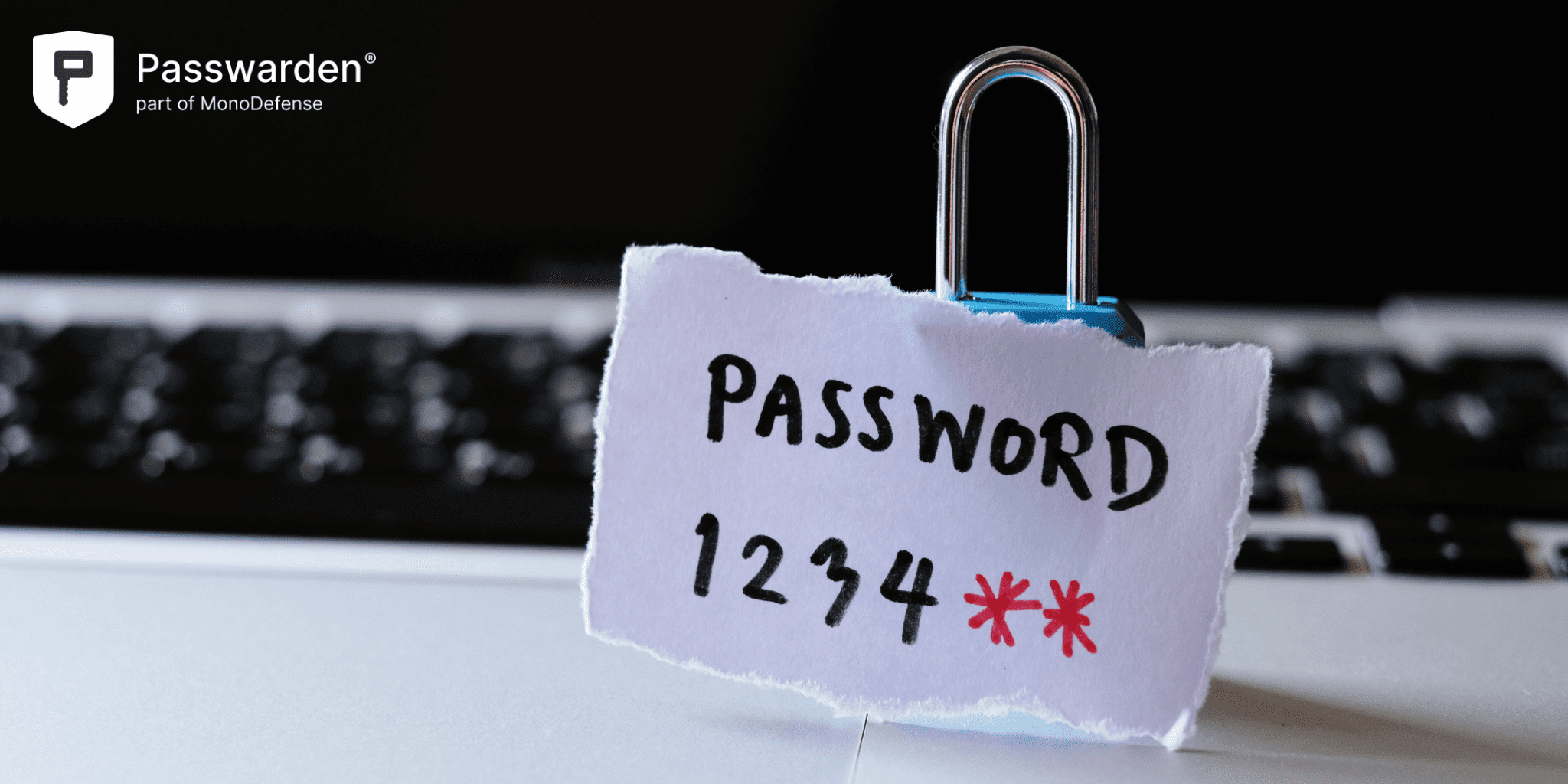 My password 1234** written on a paper. How do password managers work to protect your data.