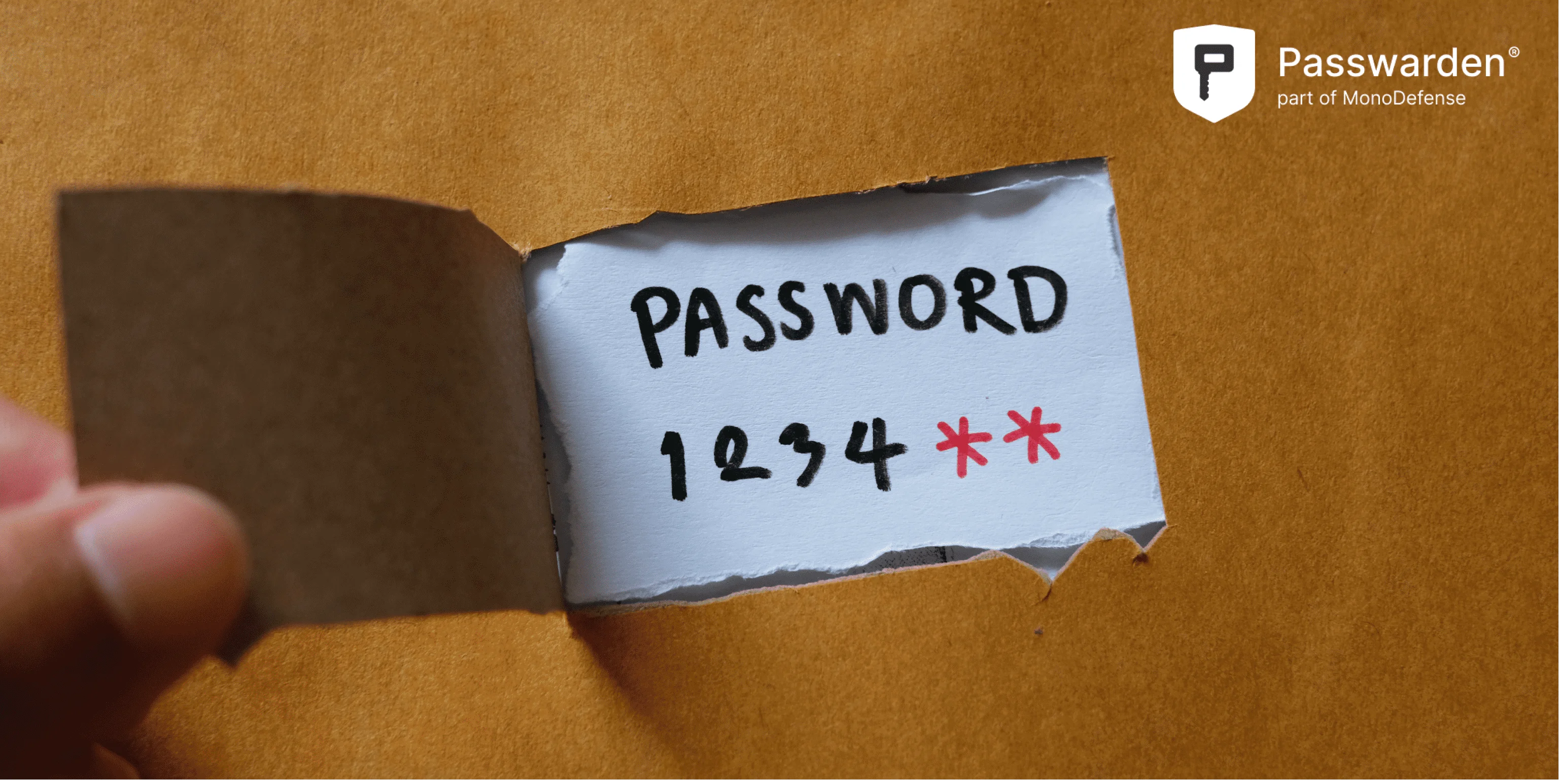 Easy password written on a paper with marker, why should you use password manager