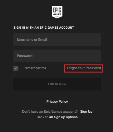 How to Change Your Epic Games Password or Reset It