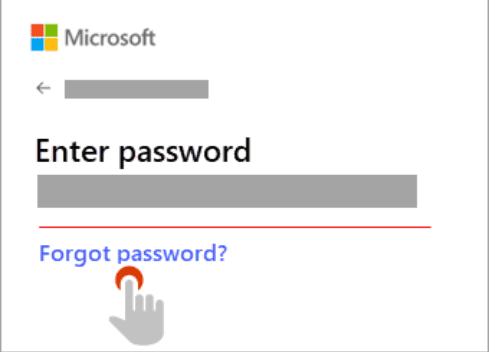 Enter password Forgot