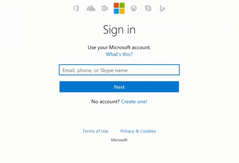 Sign In Microsoft Account