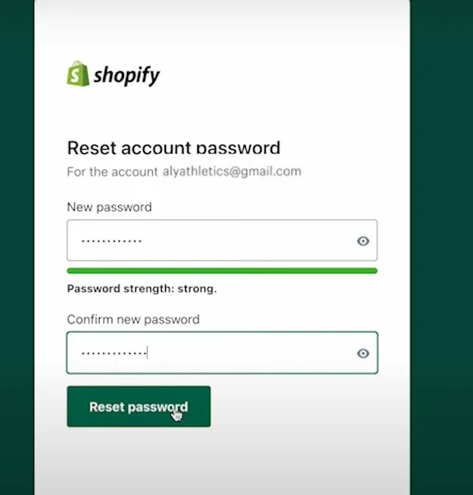 How to Change Shopify Password