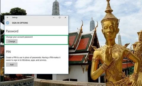 Change your account password