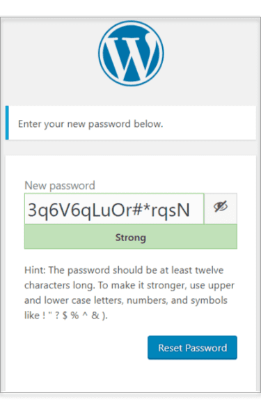 New password