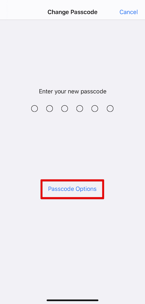 how to set up screen password on iphone 11