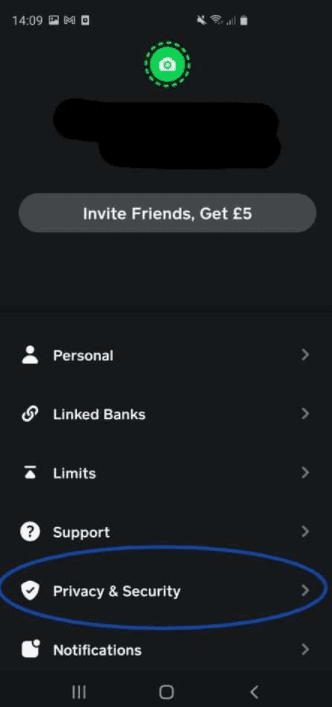 How to change Cash app password Privacy