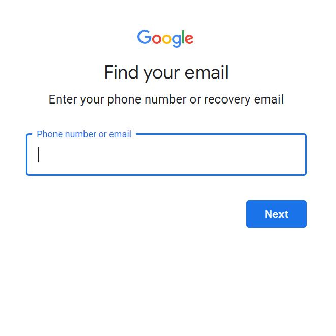 Find your email