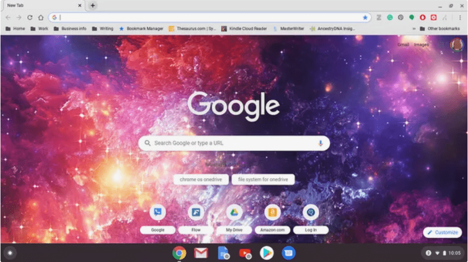 Google Main Screen Chromebook