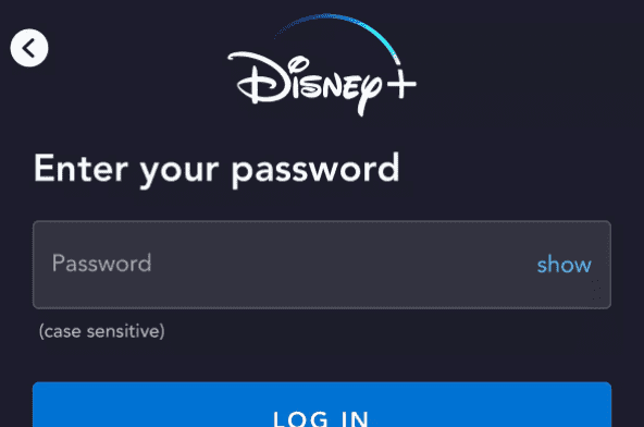 Enter your password