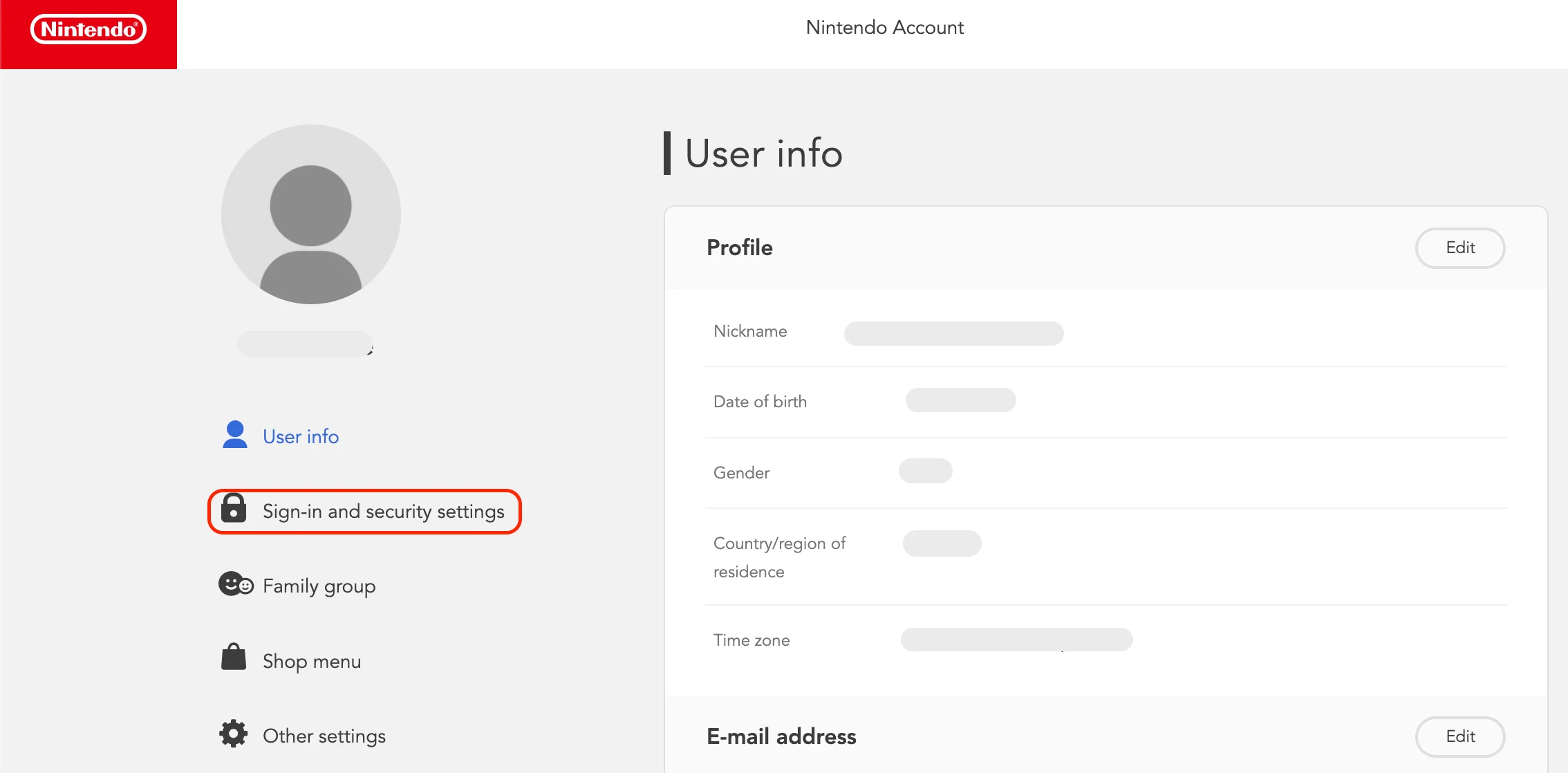 PSA: When claiming your User ID for a Nintendo Account, you know you've  done it correctly if you see this grey bar when you login. :  r/NintendoSwitch