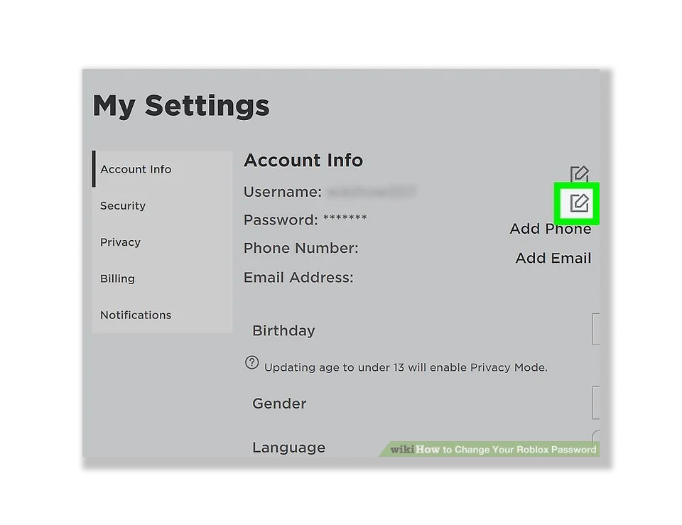 How to change your Roblox username and reset your password