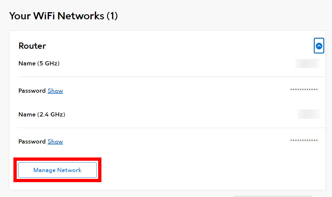 Spectrum online manage network
