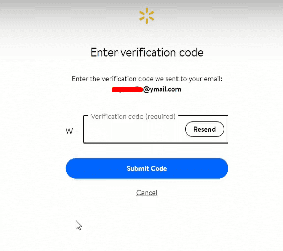 Walmart Verification Code
