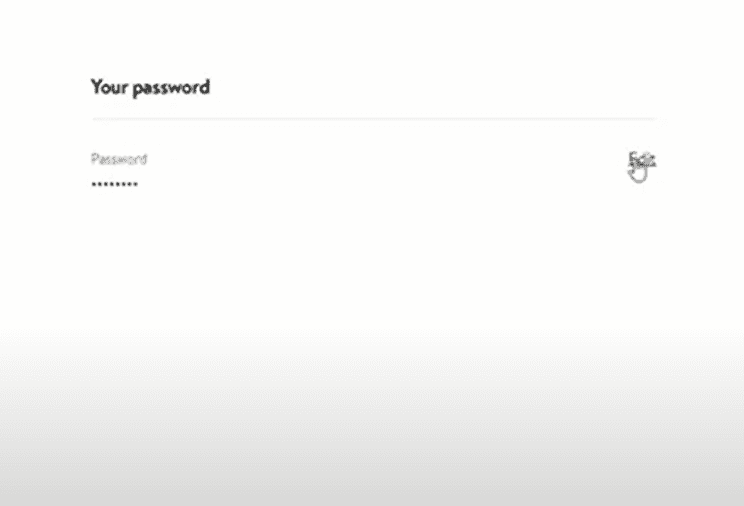 Walmart Your Password Edit