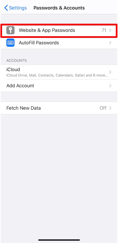 How to transfer passwords to new Phone